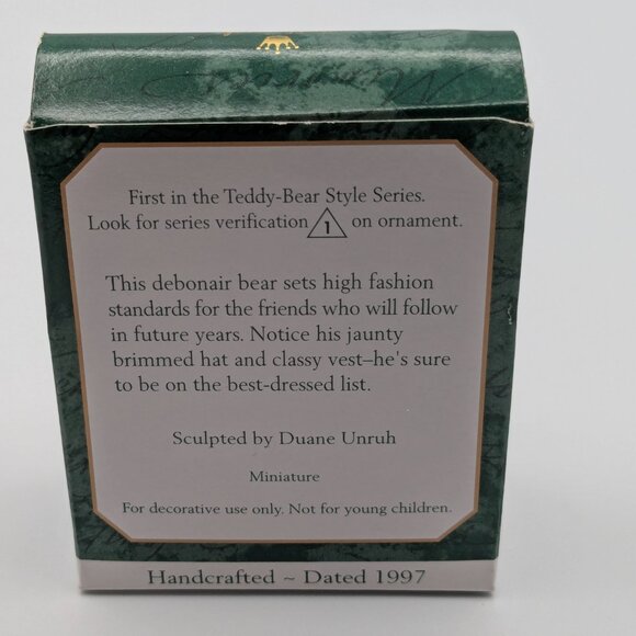 Hallmark Keepsake Teddy-Bear Style 1997, 1st in Series, Vintage Ornament - Picture 8 of 10
